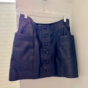 Sezane Leather Skirt